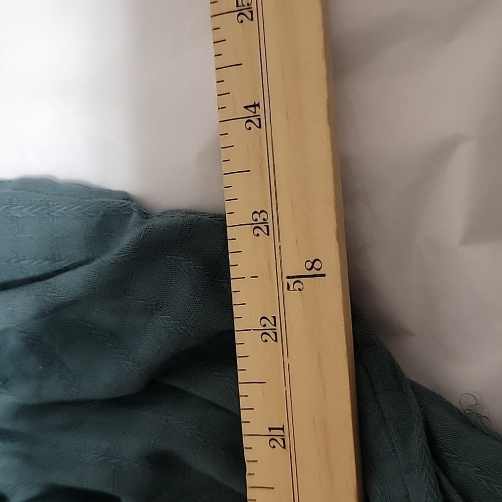 Nwt Universal Thread Dress Teal Wrap Top Full Skirt V Neck Textured - Picture 9 of 12